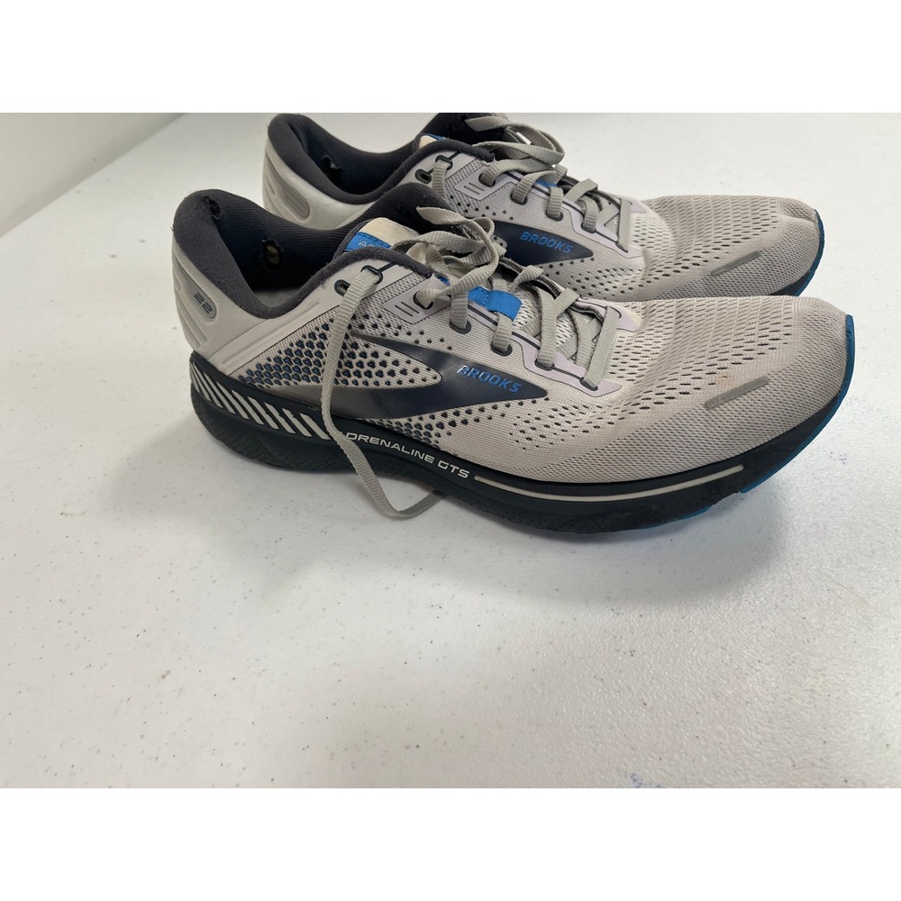 Brooks Adrenaline‎ GTS 22 Men's Running Shoes Gray Blue Size 11.5